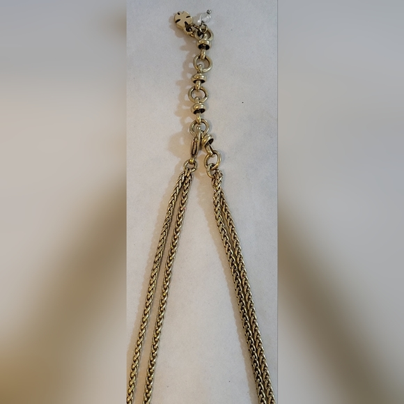 Lucky Brand Vintage Yellow Two Strand Necklace - Lariat and Statement - Picture 13 of 16